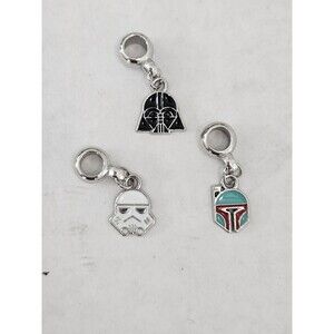 Lot Of 3 Charms Darth Vader, Boba Fett, & Storm Trooper